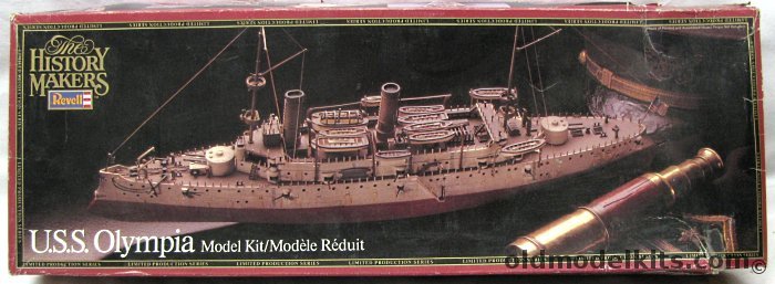 Revell 1/232 Cruiser USS Olympia - Flagship of Dewey at the Battle of Manila Bay - History Makers Issue, 8623 plastic model kit